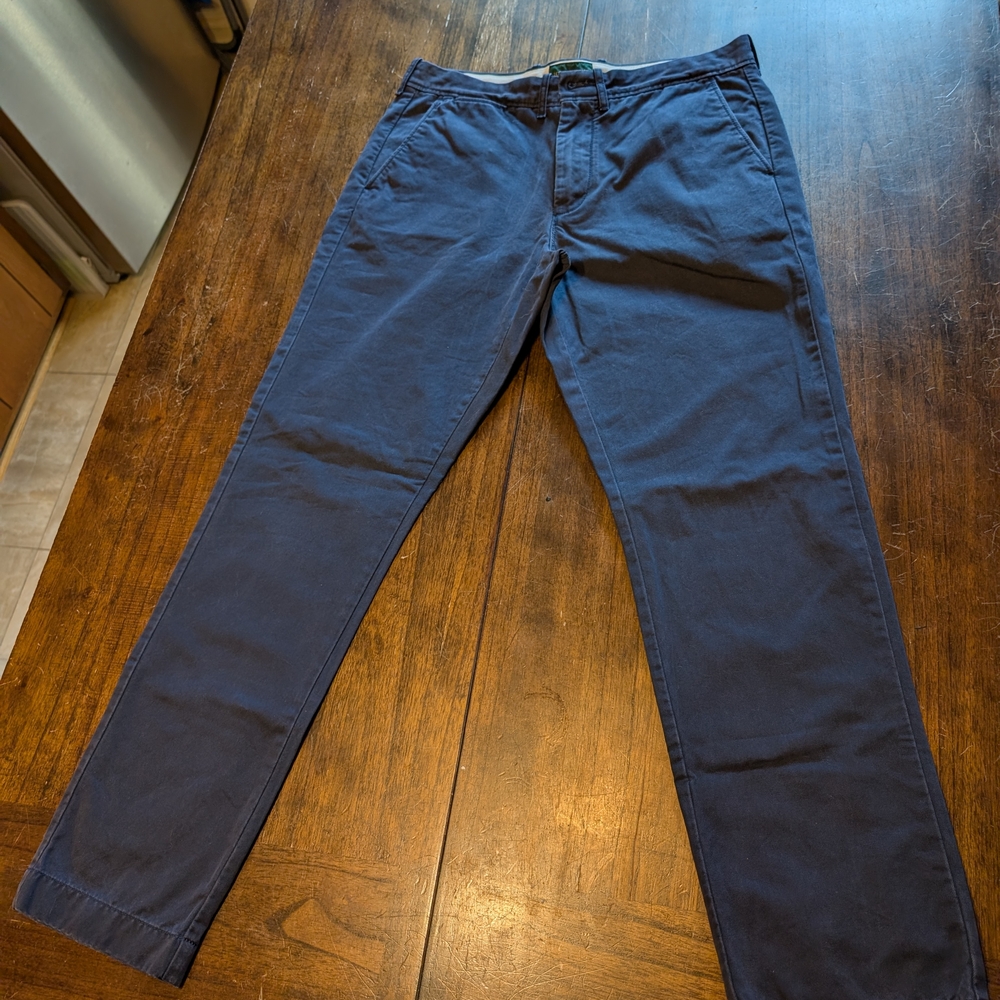 J. Crew Men's Deep Blue Chinos